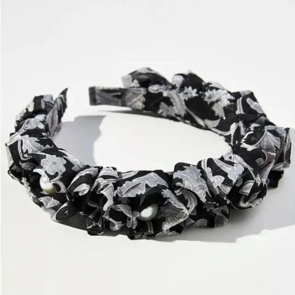 NWT Anthropologie Ruffle Embellished Headband